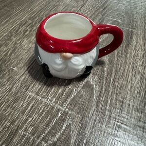 Sleigh Bell Bistro Santa Figural Ceramic Mini Mug Christmas Microwave Safe